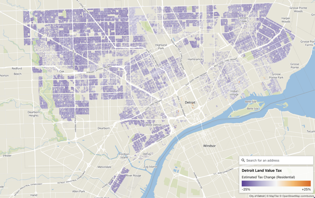 Detroit Land Value Tax Maps